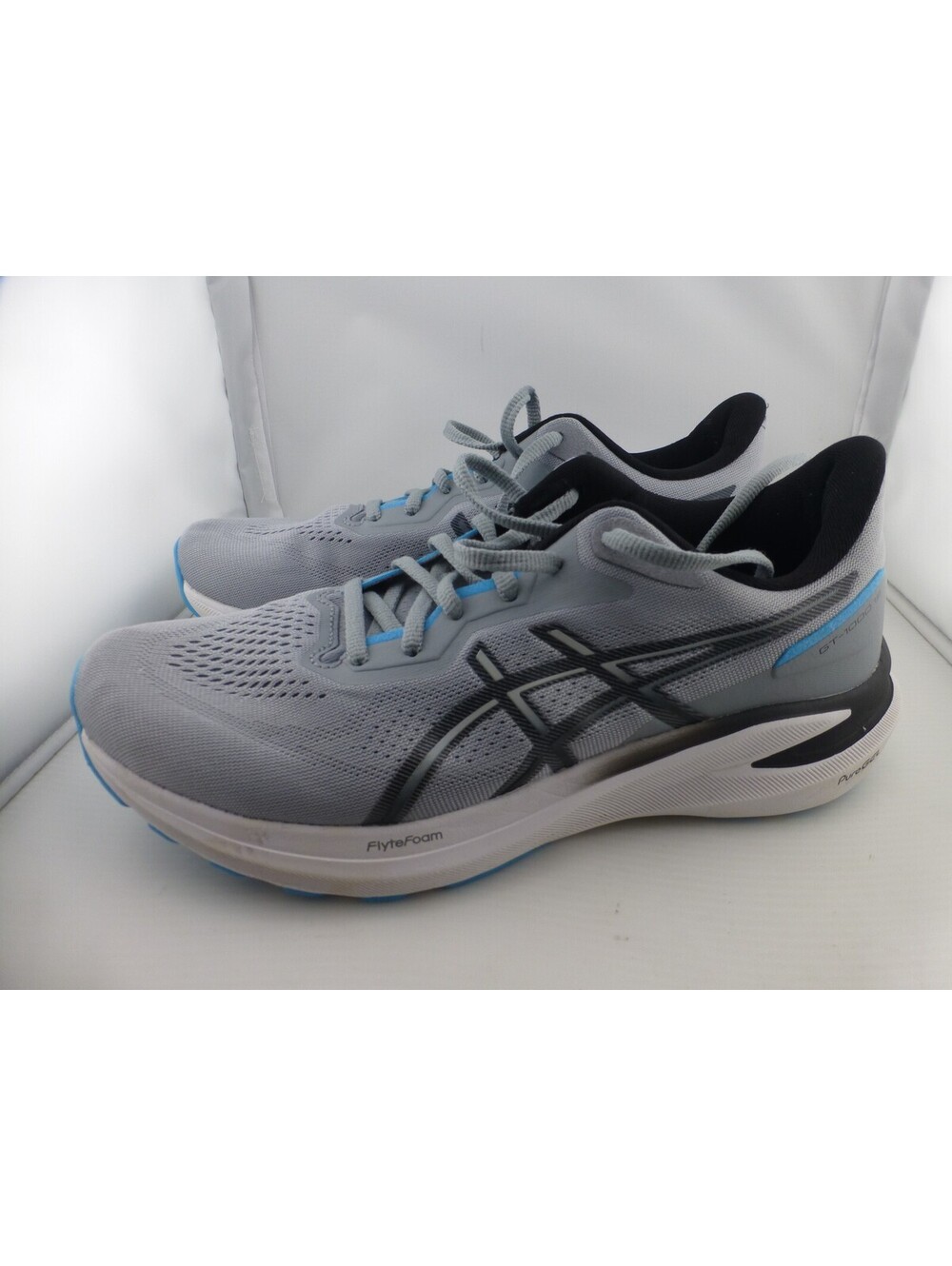 ASICS GT-1000 13 Men's Running Shoes Gray Blue Black FlyteFoam PureGEL M13